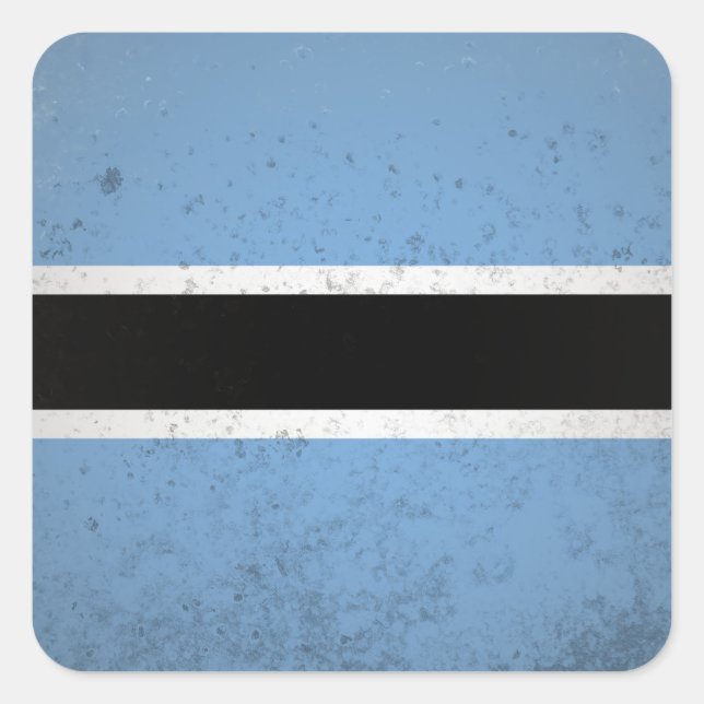 Botswana Square Sticker (Front)