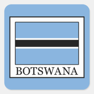 Botswana Square Sticker