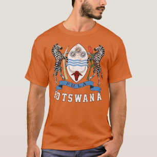 Botswana Vintage Look Flag Design T-Shirt