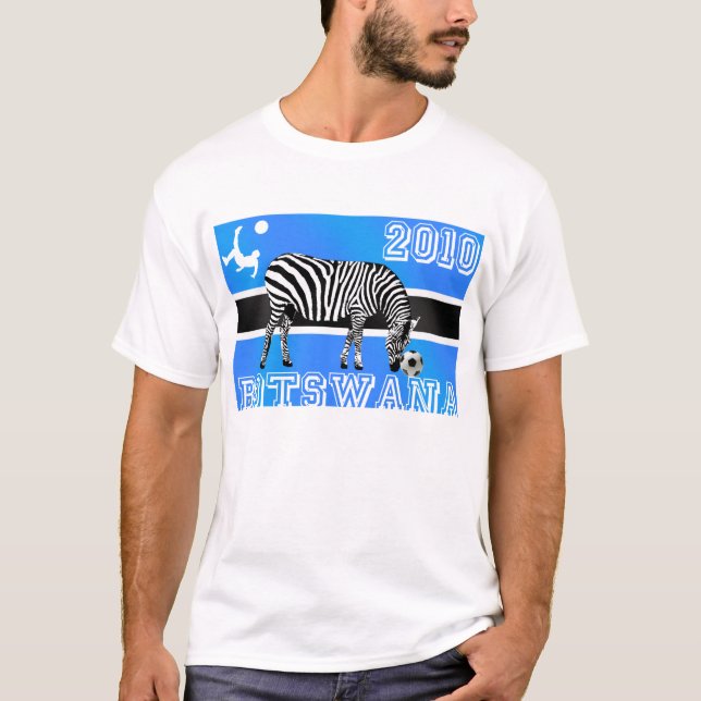 Botswana Zebras soccer 2010 t-shirt (Front)