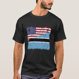Botswanan American Flag Botswana Pride Patriotic T-Shirt