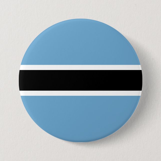 Botswanan Flag (Botswana) 7.5 Cm Round Badge (Front)