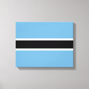 Botswanan Flag (Botswana) Canvas Print