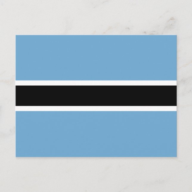 Botswanan Flag (Botswana) Postcard (Front)
