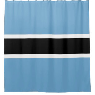 Botswanan Flag (Botswana) Shower Curtain