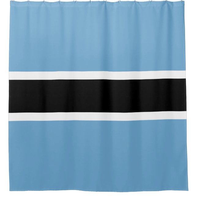 Botswanan Flag (Botswana) Shower Curtain (Front)