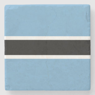 Botswanan Flag (Botswana) Stone Coaster