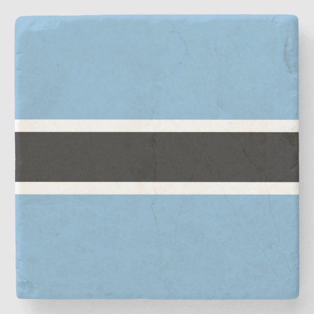 Botswanan Flag (Botswana) Stone Coaster (Front)