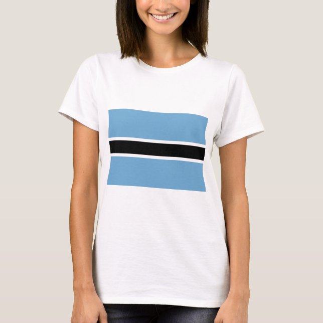 Botswanan Flag (Botswana) T-Shirt (Front)