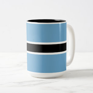 Botswanan Flag (Botswana) Two-Tone Coffee Mug