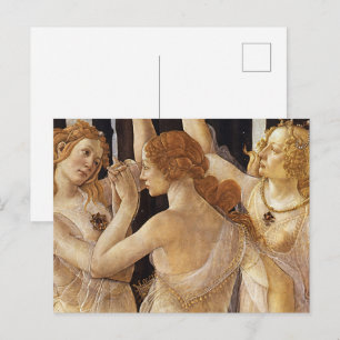 Botticell - Three Graces in Primavera Fine Art Postcard