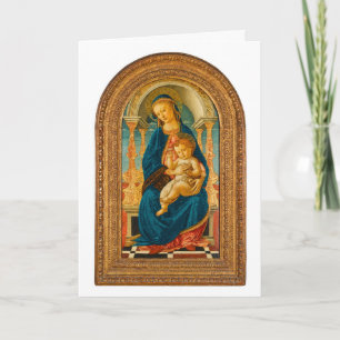 Botticelli (1445-1510) Madonna & Child Enthroned Thank You Card
