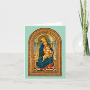 Botticelli (1445-1510) Madonna & Child Enthroned  Thank You Card