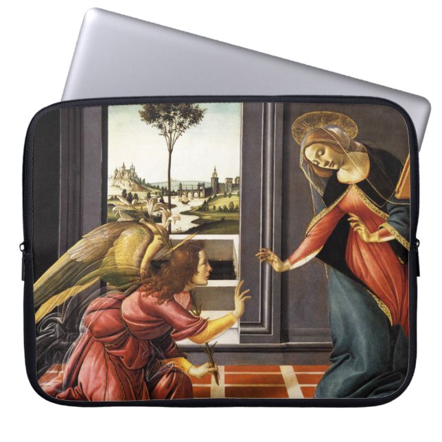 Botticelli Annunciation Laptop Sleeve (Front)