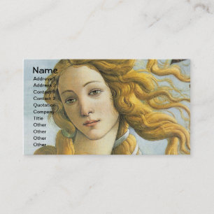 Botticelli Birth of Venus Renaissance Fine Art Business Card