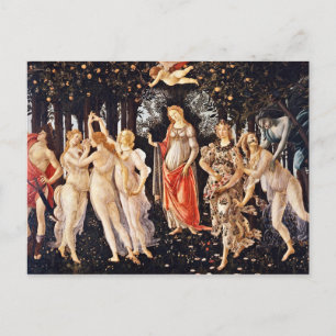 Botticelli - La Primavera Spring Postcard