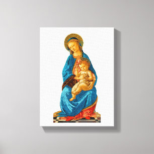 Botticelli Madonna and Child Enthroned Canvas Print
