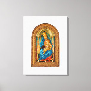 Botticelli Madonna and Child Enthroned Canvas Print