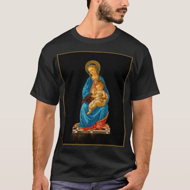Botticelli Madonna and Child Enthroned T-Shirt (Front)