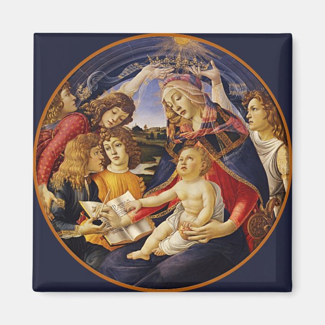 Botticelli Madonna and child Magnet (Front)