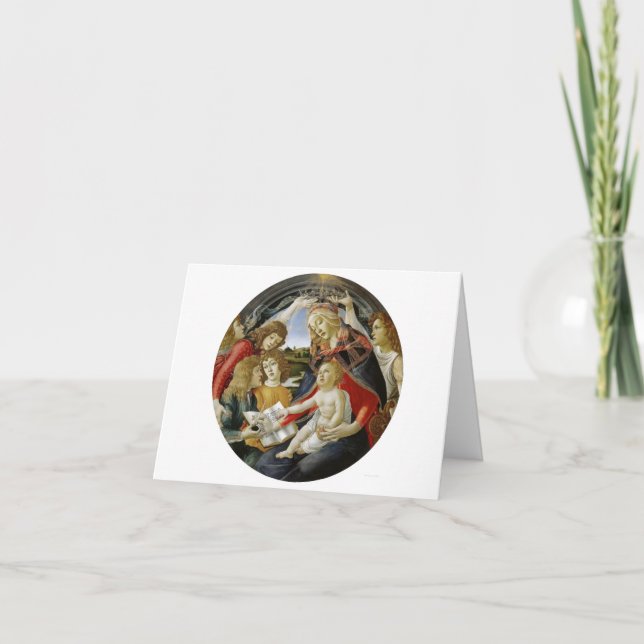 Botticelli Madonna and Jesus Magnificat Card (Front)