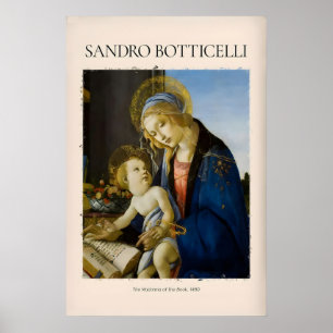 Botticelli Madonna of the Book Art Print Virgin
