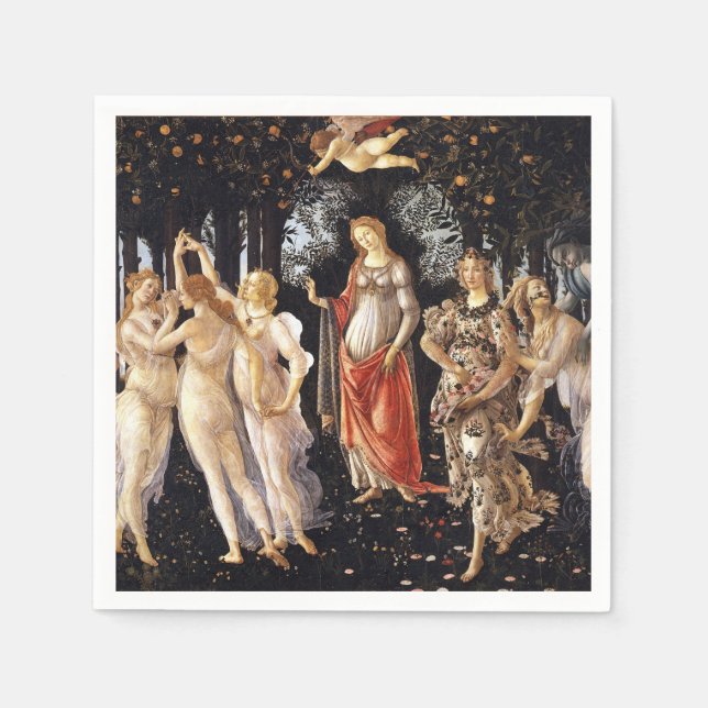 BOTTICELLI -Primavera 1482 Napkin (Front)