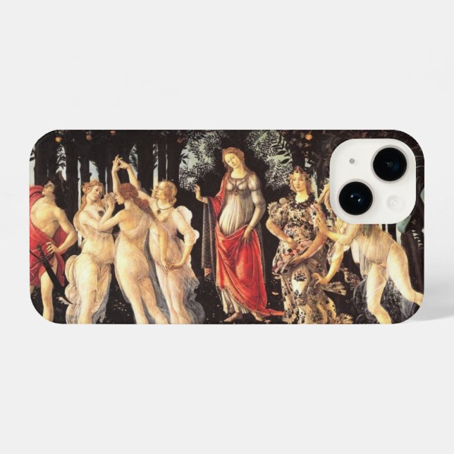 Botticelli Primavera /Allegory of Spring iPhone Case (Back Horizontal)