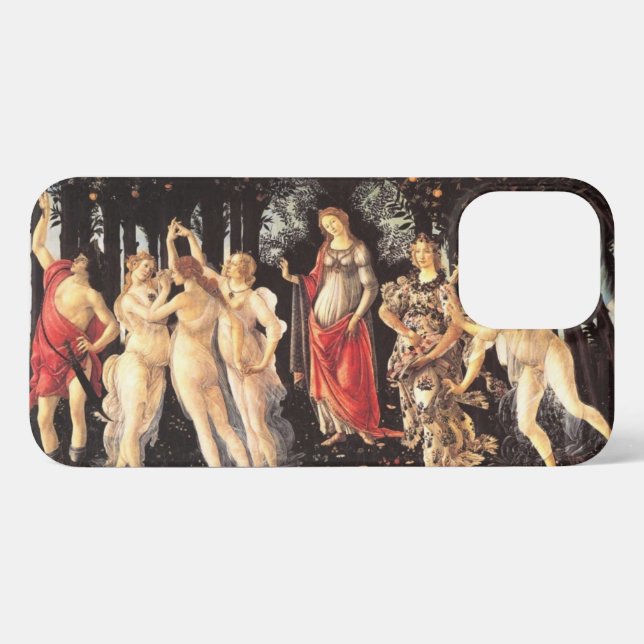 Botticelli Primavera /Allegory of Spring iPhone Case (Back Horizontal)