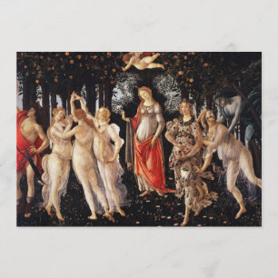 Botticelli Primavera Invitations