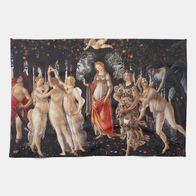 Botticelli Primavera Kitchen Towel (Horizontal)