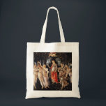 Botticelli Primavera Tote Bag<br><div class="desc">Botticelli Primavera tote bag. Oil painting on panel from 1482. Sandro Botticelli was one of the great artist of the early Renaissance famous for his lush figures and vibrant use of colour. Primavera is one of his most famous and beloved paintings featuring the embodiment of spring surrounded by nymphs, cherubs...</div>