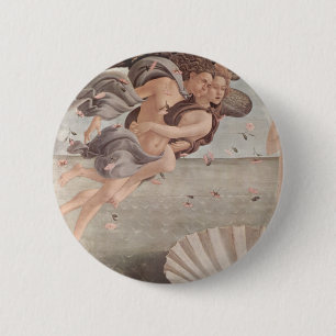Botticelli Renaissance Painting 6 Cm Round Badge