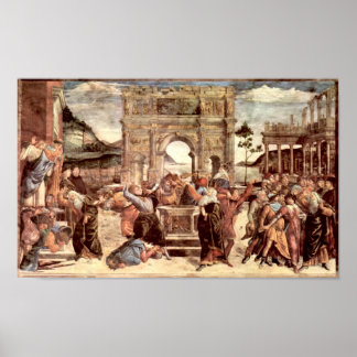 Botticelli-Sistine Chapel punishing the Levites Poster