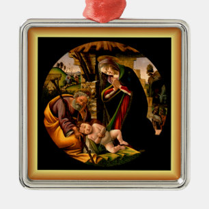 Botticelli: The Adoration of the Christ Child ~ Metal Tree Decoration