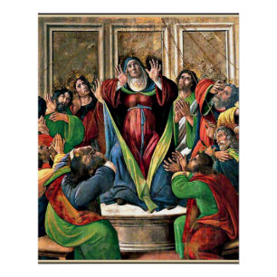 Botticelli - The Descent of the Holy Ghost Poster