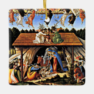 Botticelli - The Mystical Nativity Ceramic Ornament