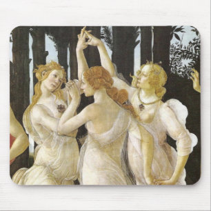 Botticelli Three Graces Renaissance Fine Art Mouse Mat