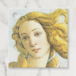 Botticelli Venus face blonde hair Favour Tags