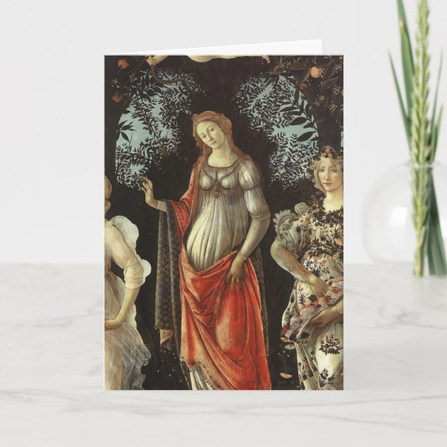  Botticelli Venus Goddess of Love Renaissance Art Holiday Card (Front)