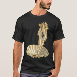 Botticelli Venus With Electric Guitar Rock Guitari T-Shirt
