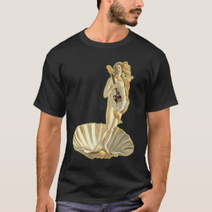 Botticelli Venus With Electric Guitar Rock Guitari T-Shirt