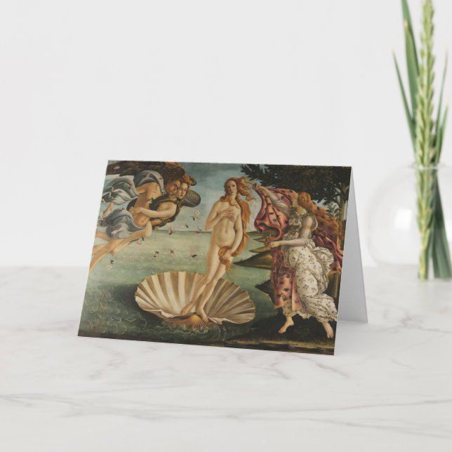 Botticelli's The Birth of Venus Card (Front)