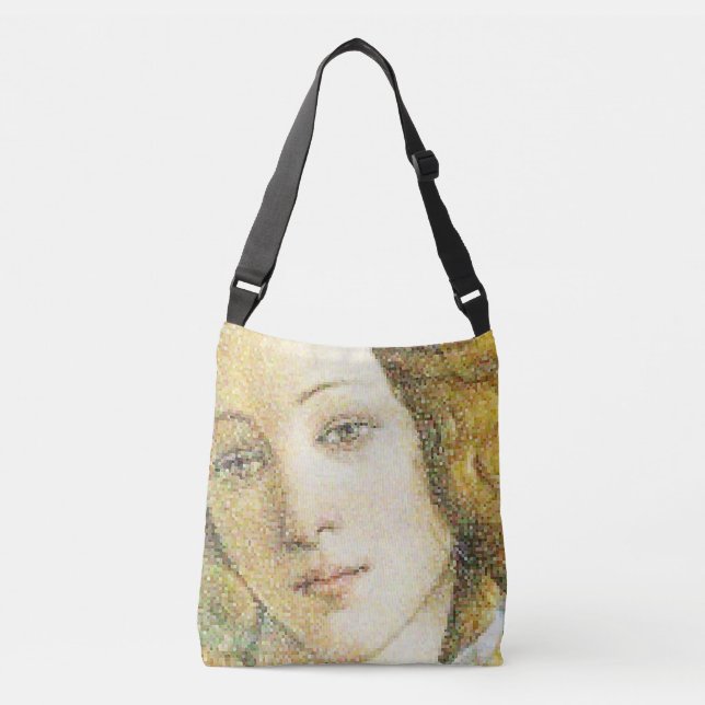 Botticelli's Venus digital art print Crossbody Bag (Front)