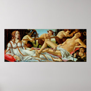 Bottichelli's Venus and Mars Poster