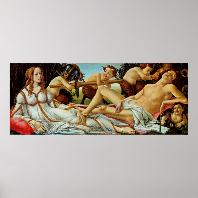 Bottichelli's Venus and Mars Poster (Front)