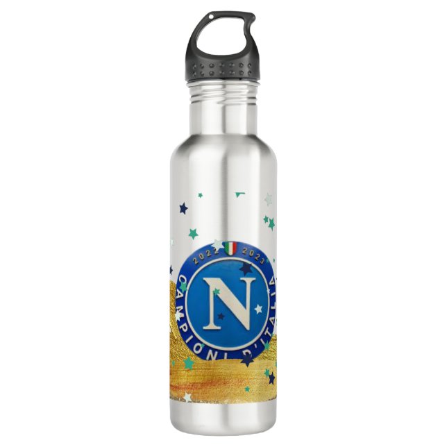 Bottiglia  commemorativa scudetto napolo 710 ml water bottle (Front)