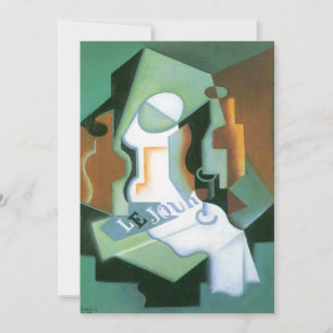 Bottle and Fruit Dish by Juan Gris, Vintage Cubism