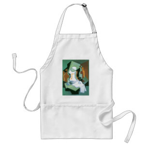 Bottle and Fruit Dish by Juan Gris, Vintage Cubism Standard Apron
