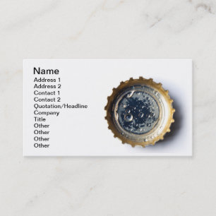 Bottle cap business card